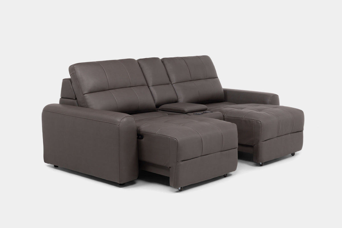 BRYCE0220:Bryce Power Sliding Sofa & Console Loveseat, Angled