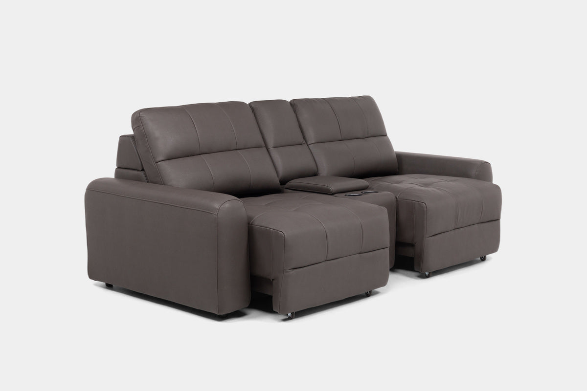 BRYCE0220:Bryce Power Sliding Sofa & Console Loveseat, Angled