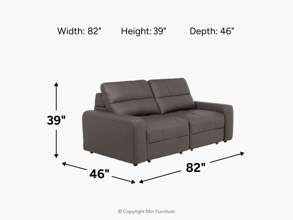 BRYCE0216:Bryce Power Sliding Loveseat, 