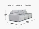 BRYCE0002:Bryce Power Sliding Sofa, 
