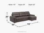 BRYCE0206:Bryce Power Sofa Chaise, 