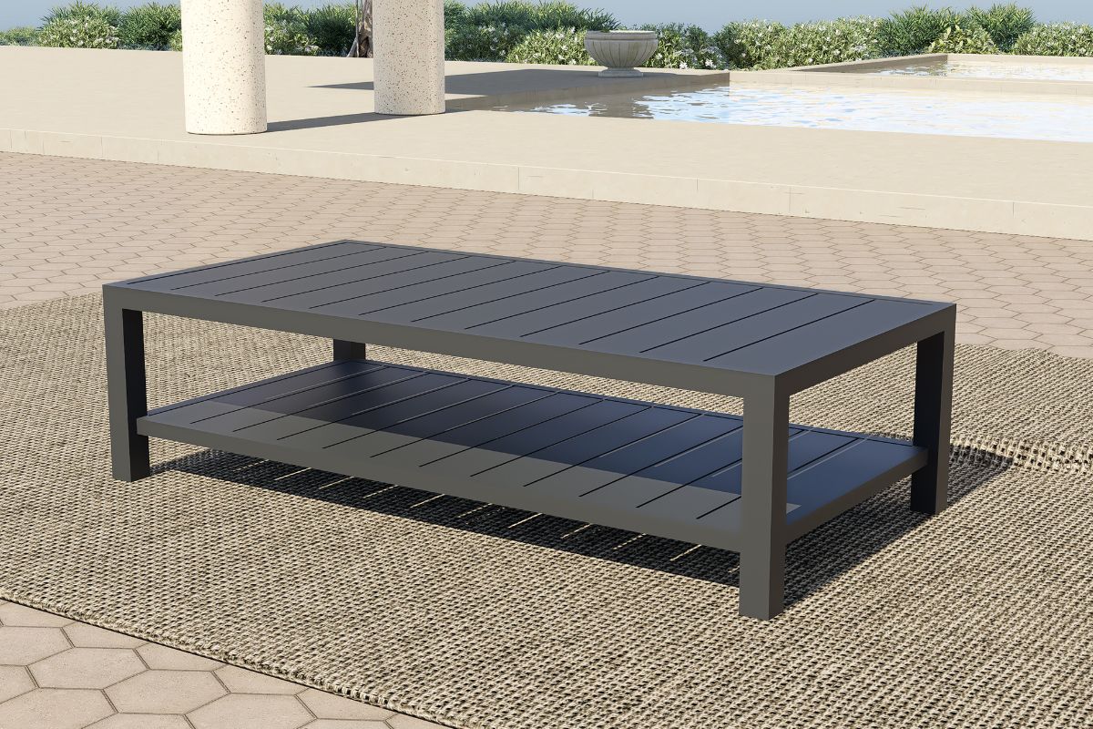 813048375:Bungalow Outdoor Cocktail Tabl, Styled