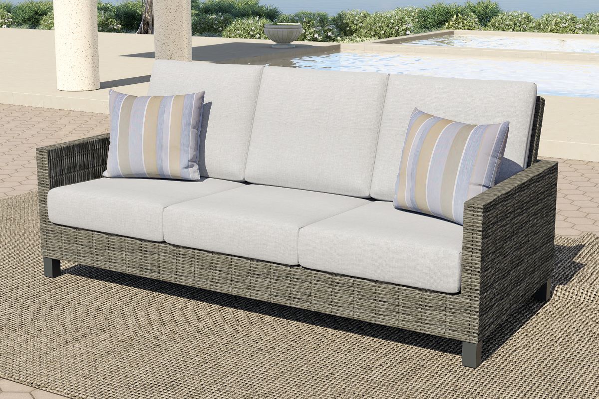 353021583:Bungalow Outdoor Sofa, Styled