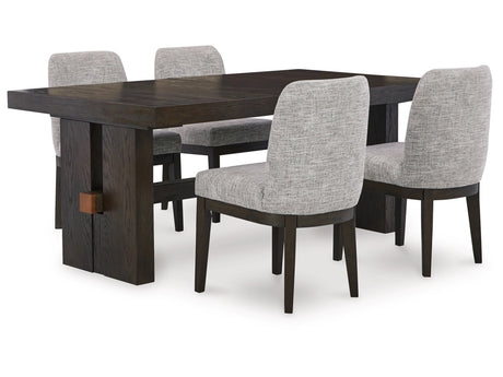 BURKHAU01:Burkhaus Dining Table & 4 Chai, 