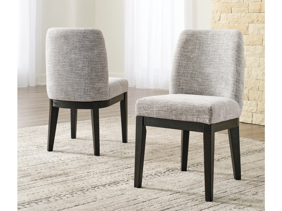 BURKHAU04:Burkhaus Dining Table & 6 Chai, StyledSide