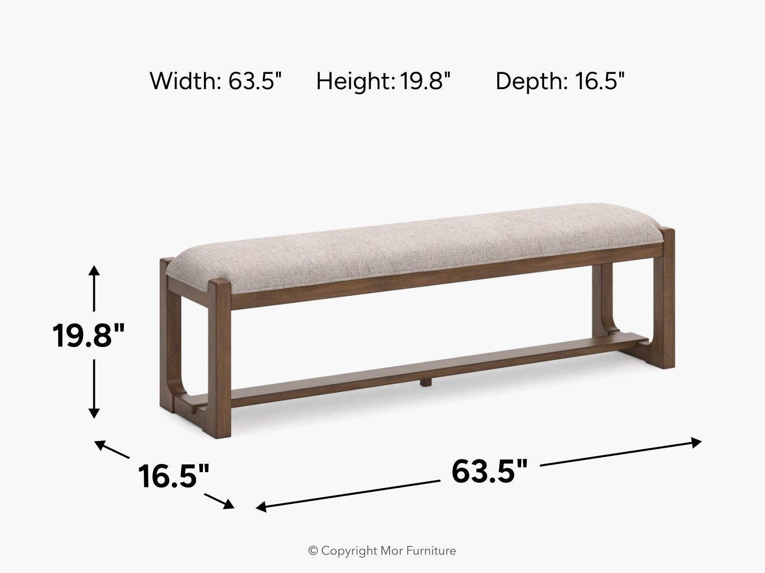 750664137:Cabalynn Dining Bench, 