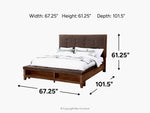 517764567:Cagney Upholstered Panel Bed, 