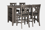 CAITBRO01:Caitbrook Counter Height Dining Table & 4 Stools, Angled