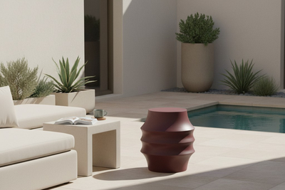 550287964:Calithea Outdoor End Table, Styled