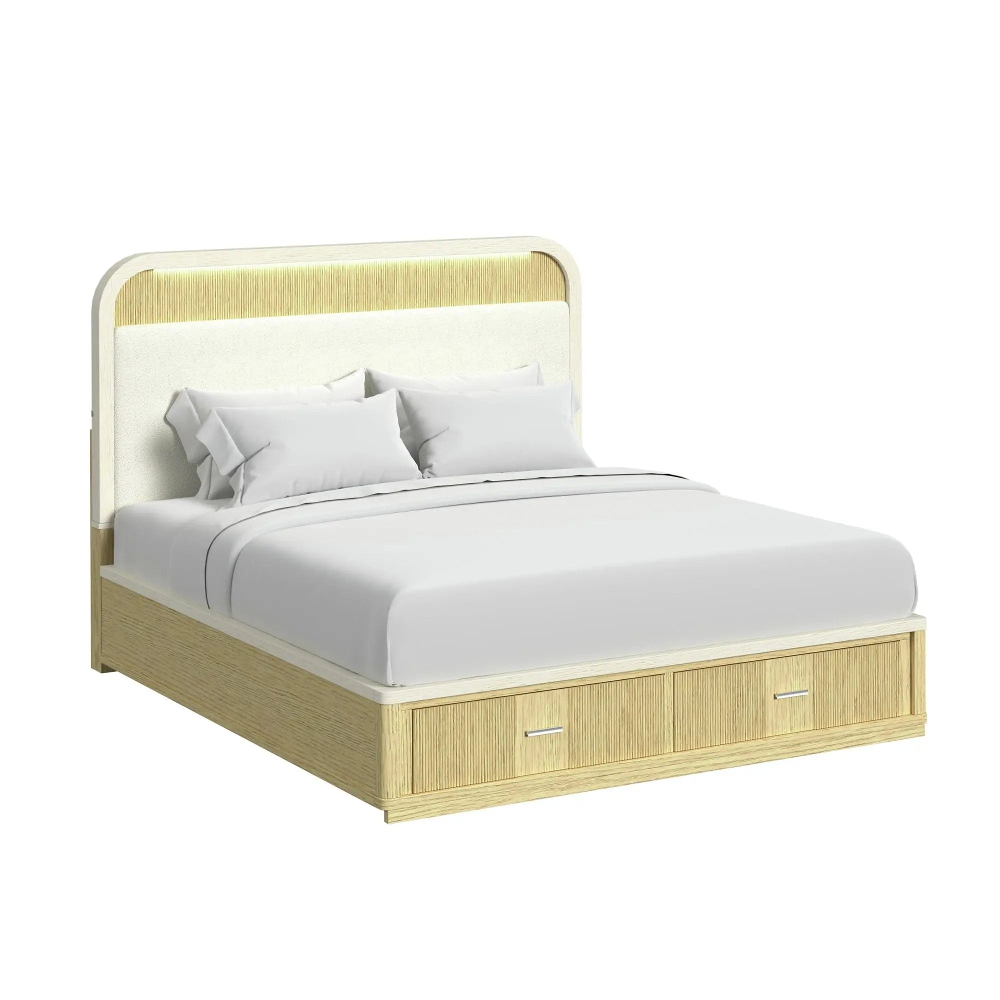 CAMBRIE18:Cambrie Upholstered Bed With S, Angle