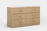 CAMBRIE24:Cambrie Upholstered Bed With Storage & Dresser & Mirror & Nightstand, Angled