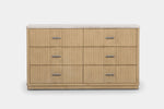 CAMBRIE18:Cambrie Upholstered Bed With Storage & Dresser & Mirror & Nightstand, Front