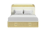 CAMBRIE09:Cambrie Upholstered Panel Bed , Front