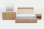 CAMBRIE24:Cambrie Upholstered Bed With Storage & Dresser & Mirror & Nightstand, Front