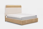 CAMBRIE07:Cambrie Upholstered Panel Bed, Angled