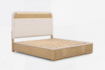 CAMBRIE07:Cambrie Upholstered Panel Bed, Angled