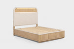 CAMBRIE01:Cambrie Upholstered Panel Bed, Angled