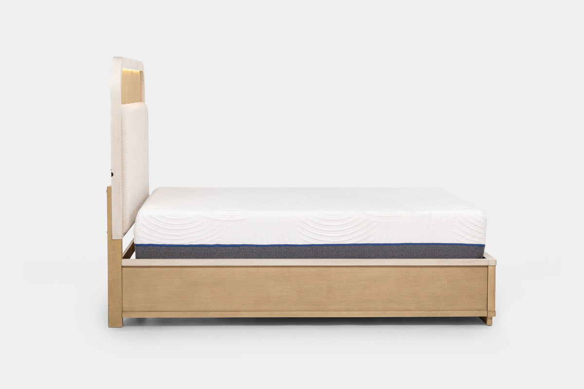 CAMBRIE01:Cambrie Upholstered Panel Bed, Side