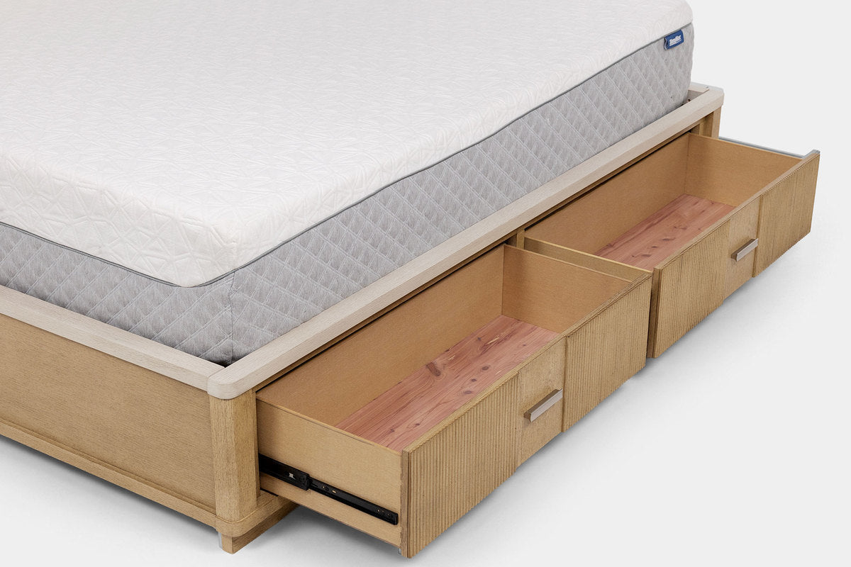 CAMBRIE22:Cambrie Upholstered Panel Bed With Storage, 