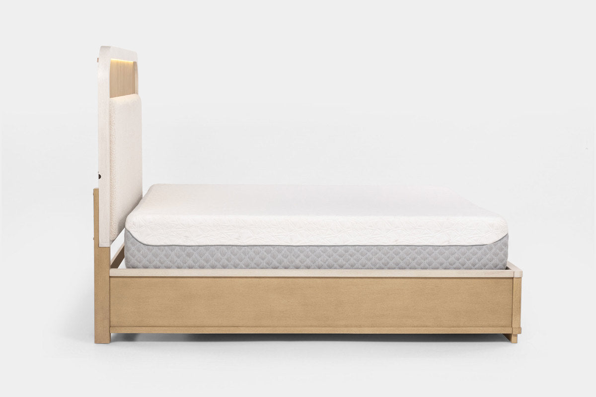 CAMBRIE22:Cambrie Upholstered Panel Bed With Storage, Side