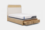 CAMBRIE16:Cambrie Upholstered Panel Bed With Storage, Open