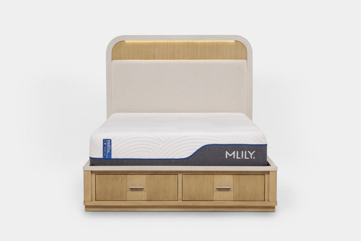 CAMBRIE16:Cambrie Upholstered Panel Bed With Storage, Front