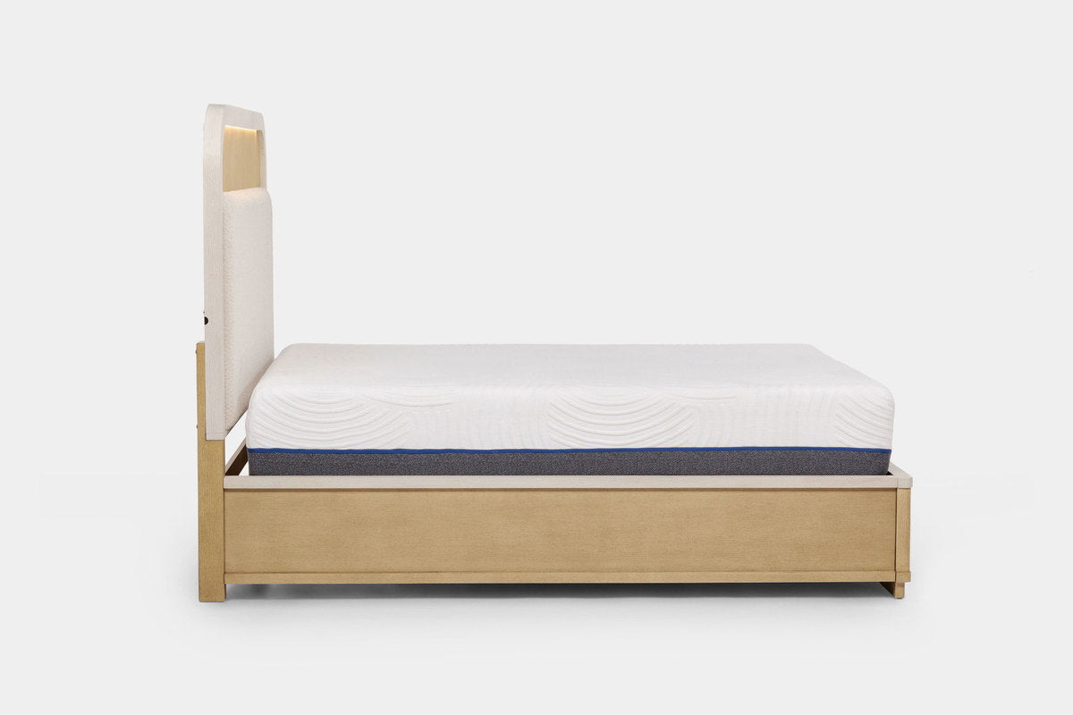 CAMBRIE16:Cambrie Upholstered Panel Bed With Storage, Side