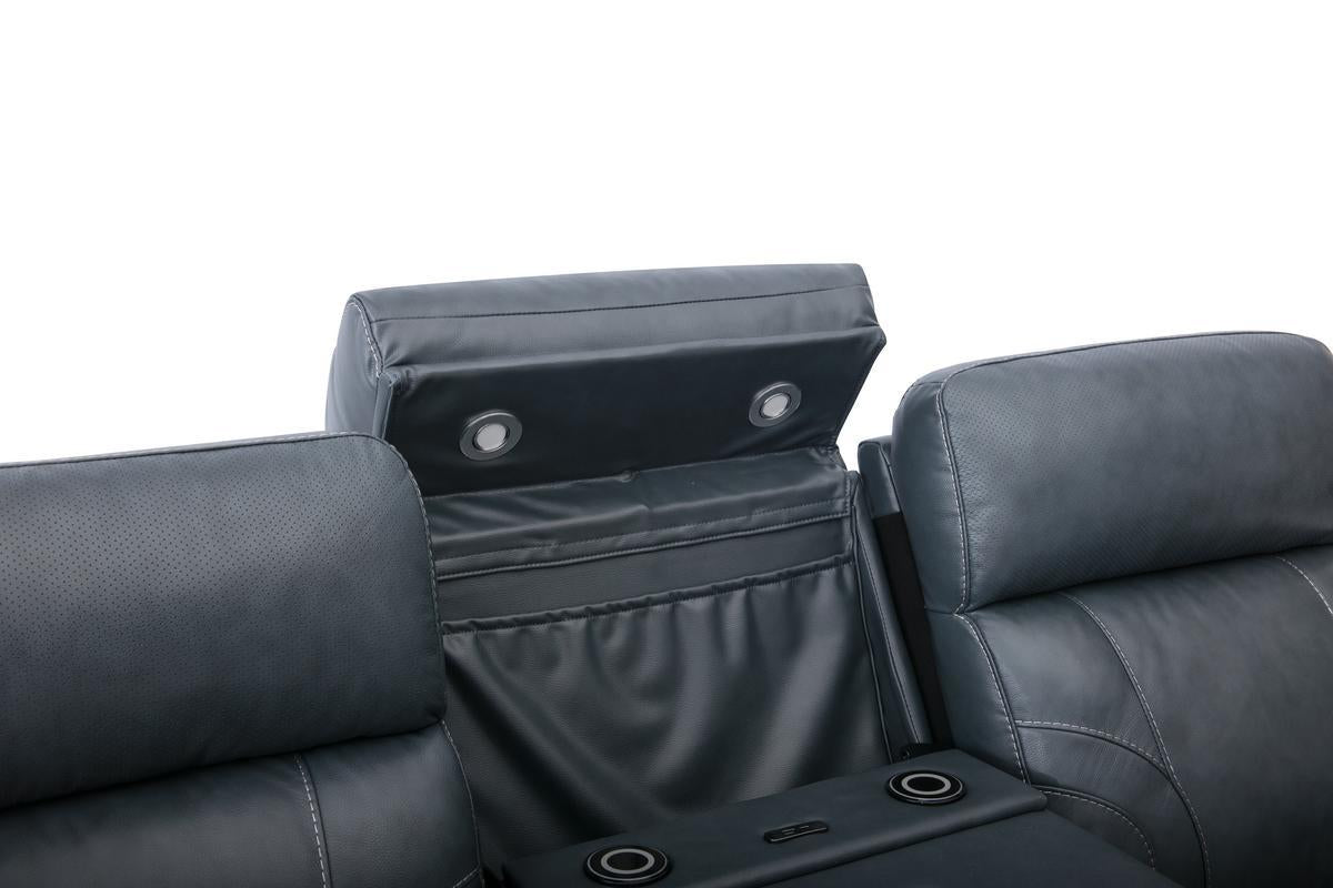 CANEY0001:Caney 2 Power Theater Sofa & Console Loveseat, 