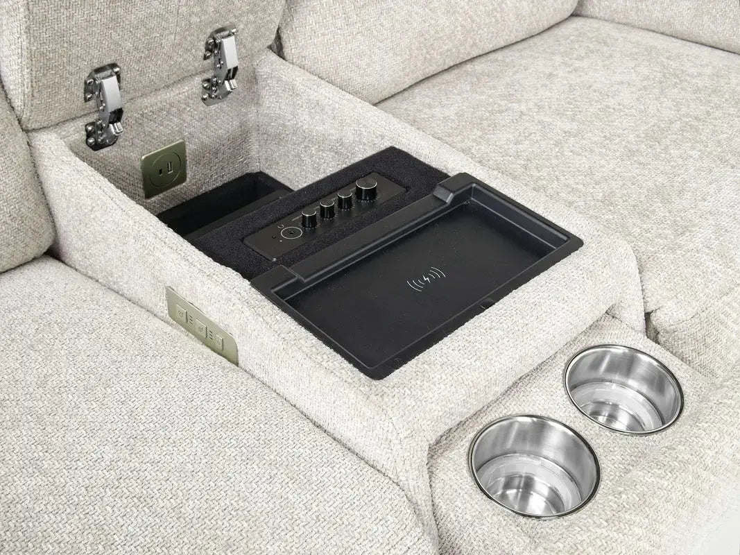 CANNES010:Cannes 3 Power Sofa & Console , 