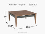 367605115:Capri Outdoor Coffee Table, 