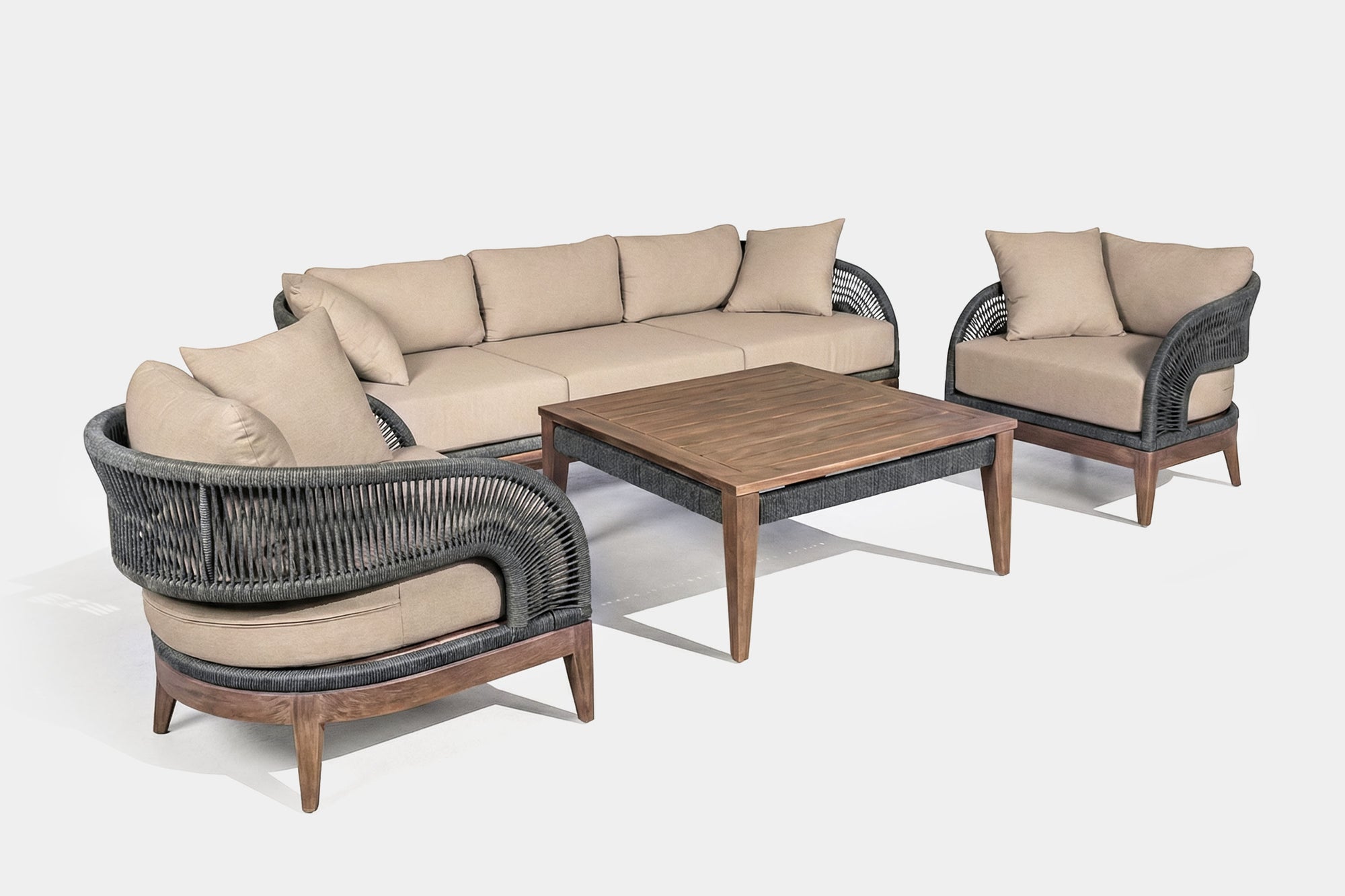CAPRI0001:Capri Outdoor 4 Piece Patio Se, Angled