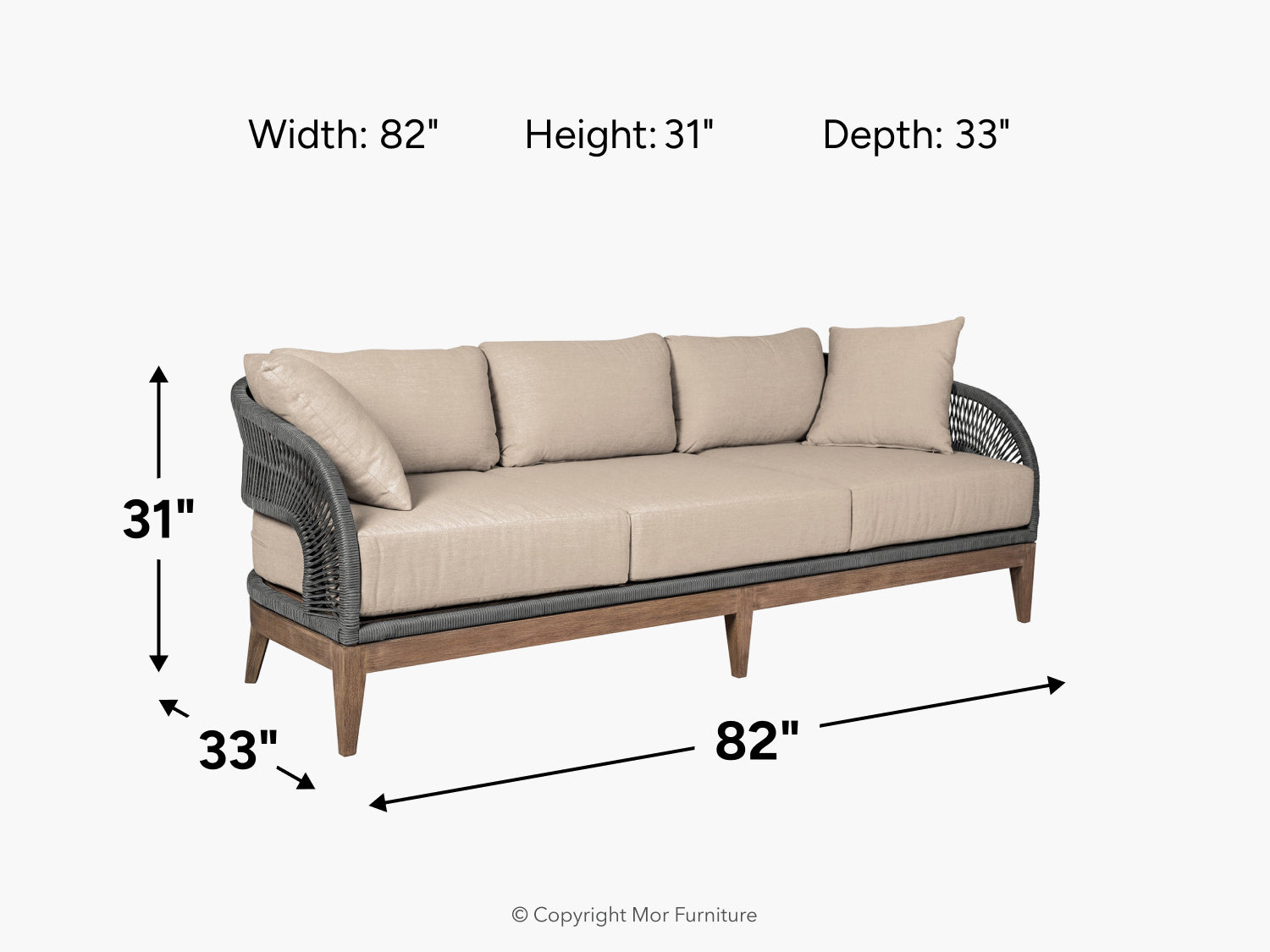 247395644:Capri Outdoor Sofa, 
