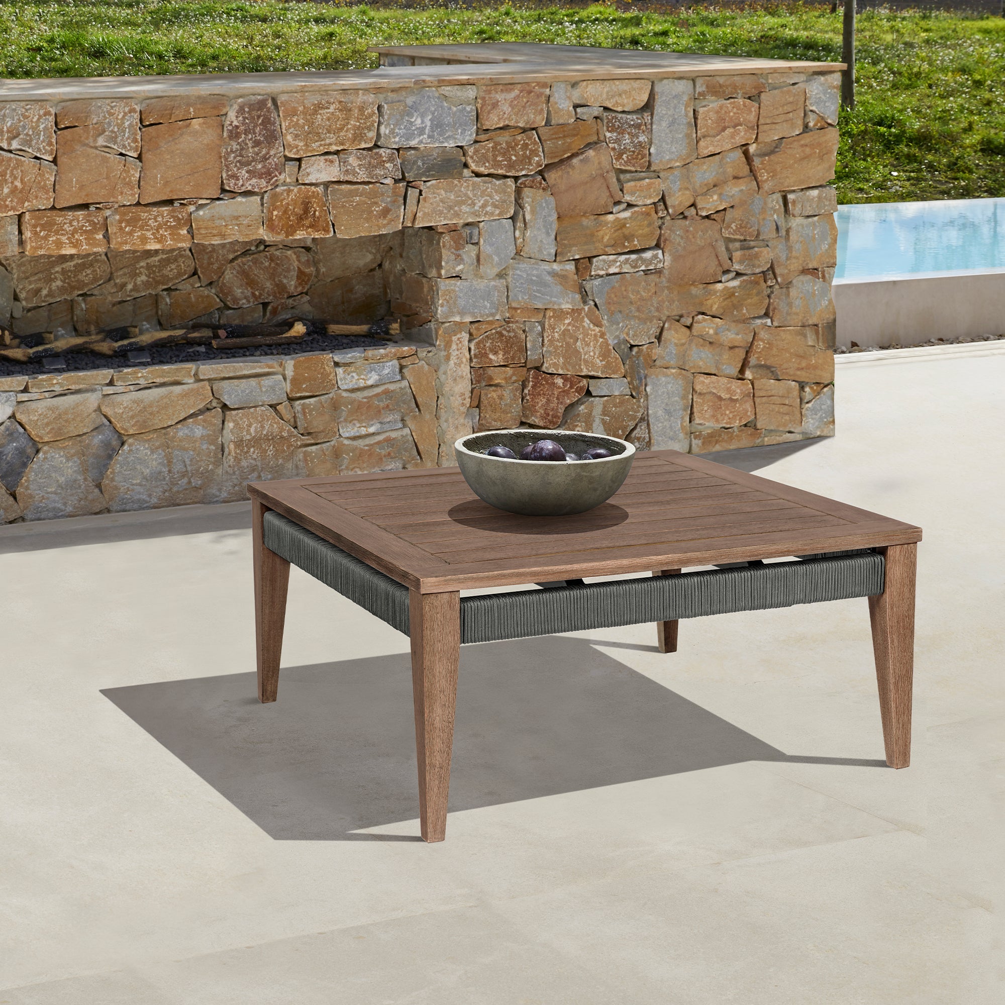 367605115:Capri Outdoor Cocktail Table, Styled
