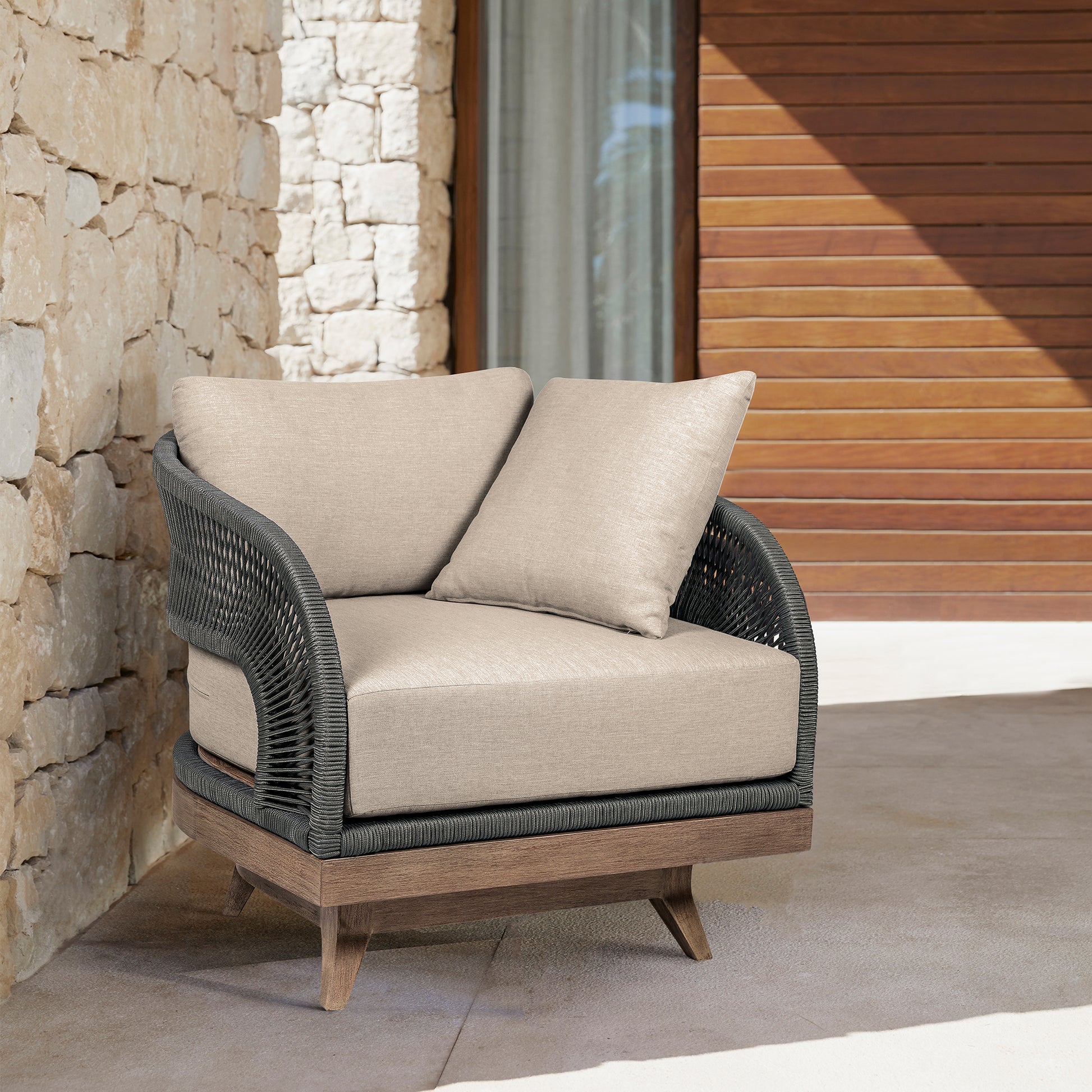 083855630:Capri Outdoor Swivel Chair, Styled