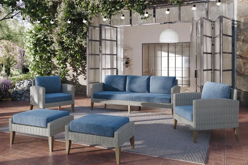 673196038:Carezza Patio Sofa & Chair Set, Styled