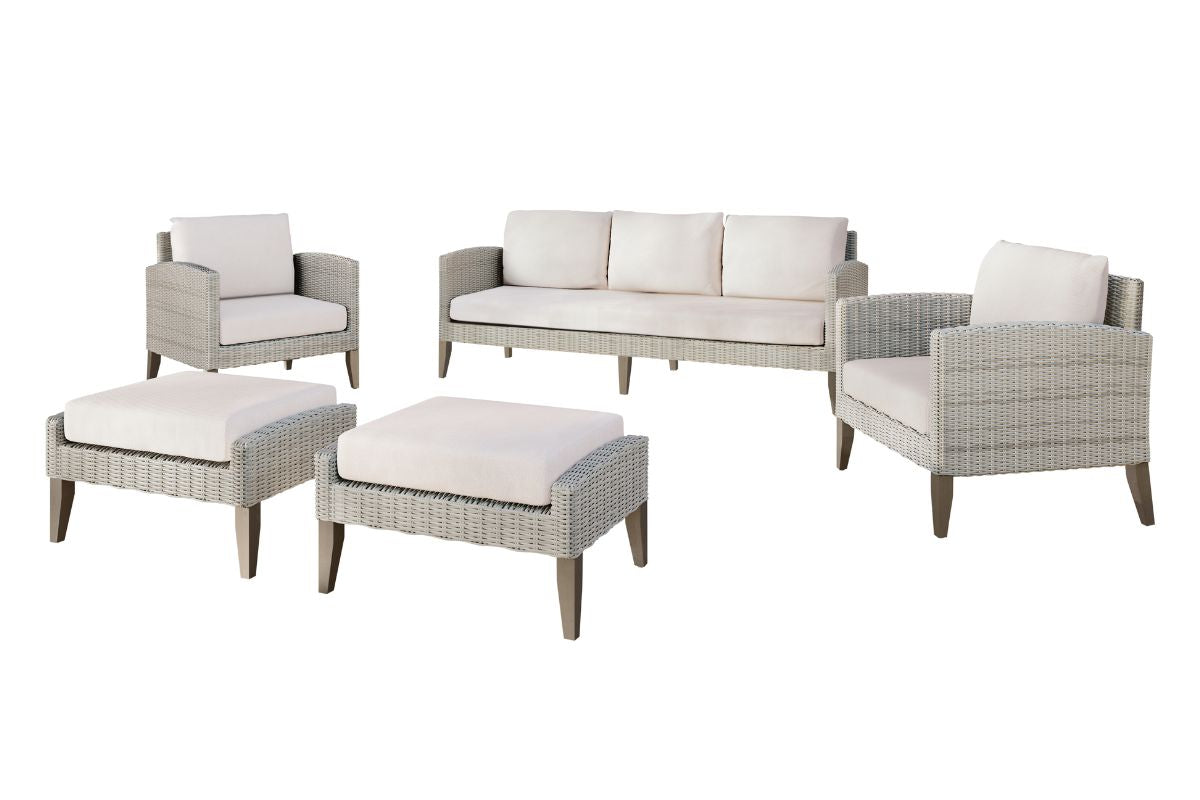075592329:Carezza Patio Sofa & Chair Set, 