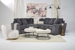 CASPER028:Casper Tux Loveseat Sectional, Styled