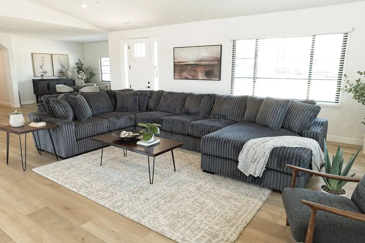 CASPER023:Casper Tux Sofa Chaise Section, Styled