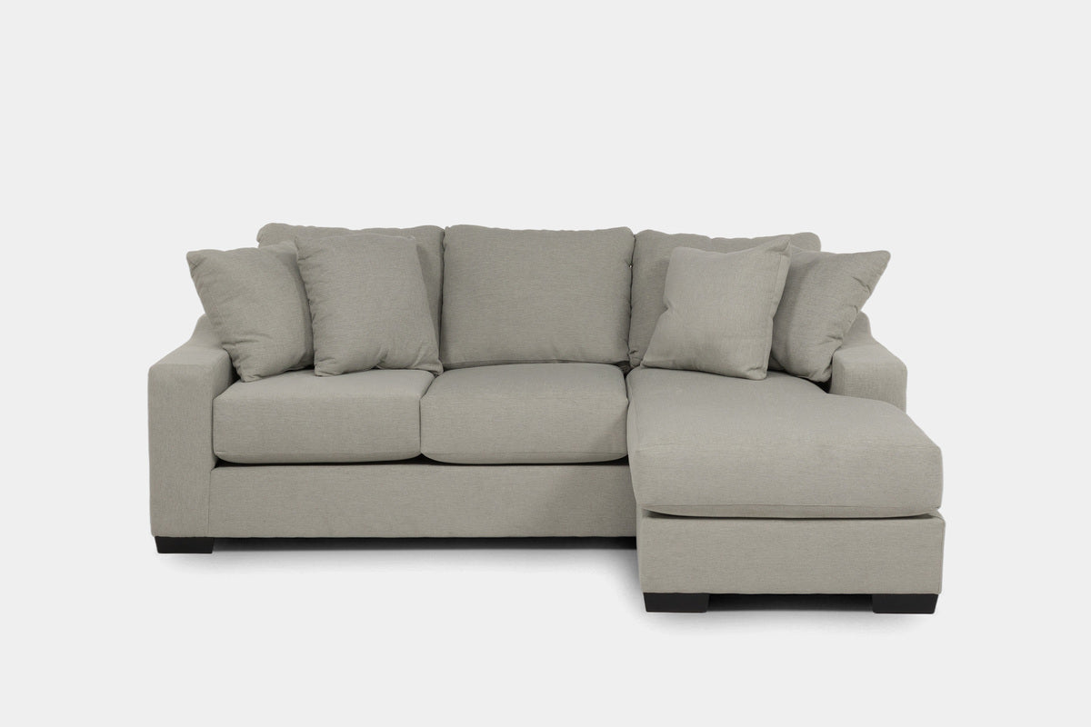 934097804: Casper Crypton Performance Sofa Chaise in Page Mineral Front