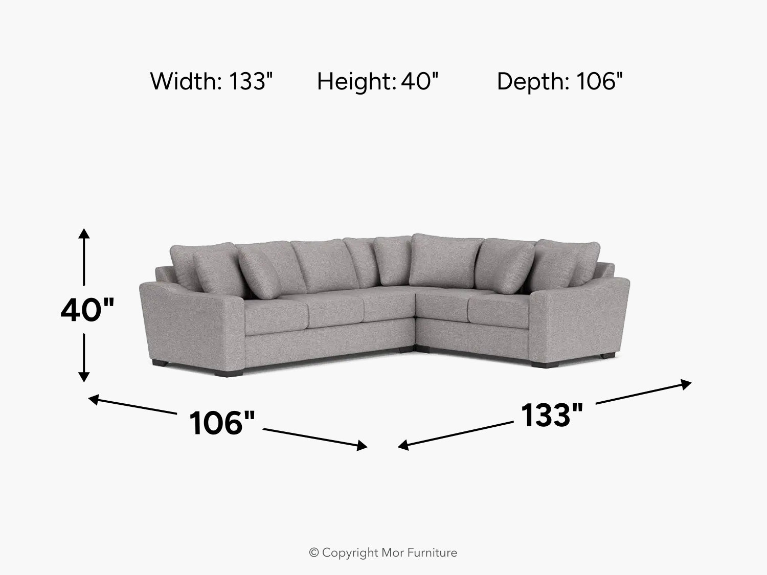 CASPER055:Casper Crypton Performance Tux Sofa Sectional, 