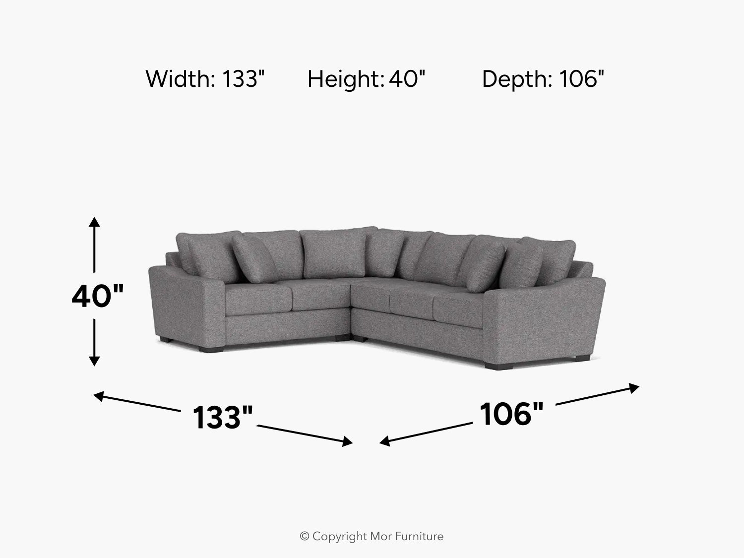 CASPER056:Casper Crypton Performance Tux Sofa Sectional, 
