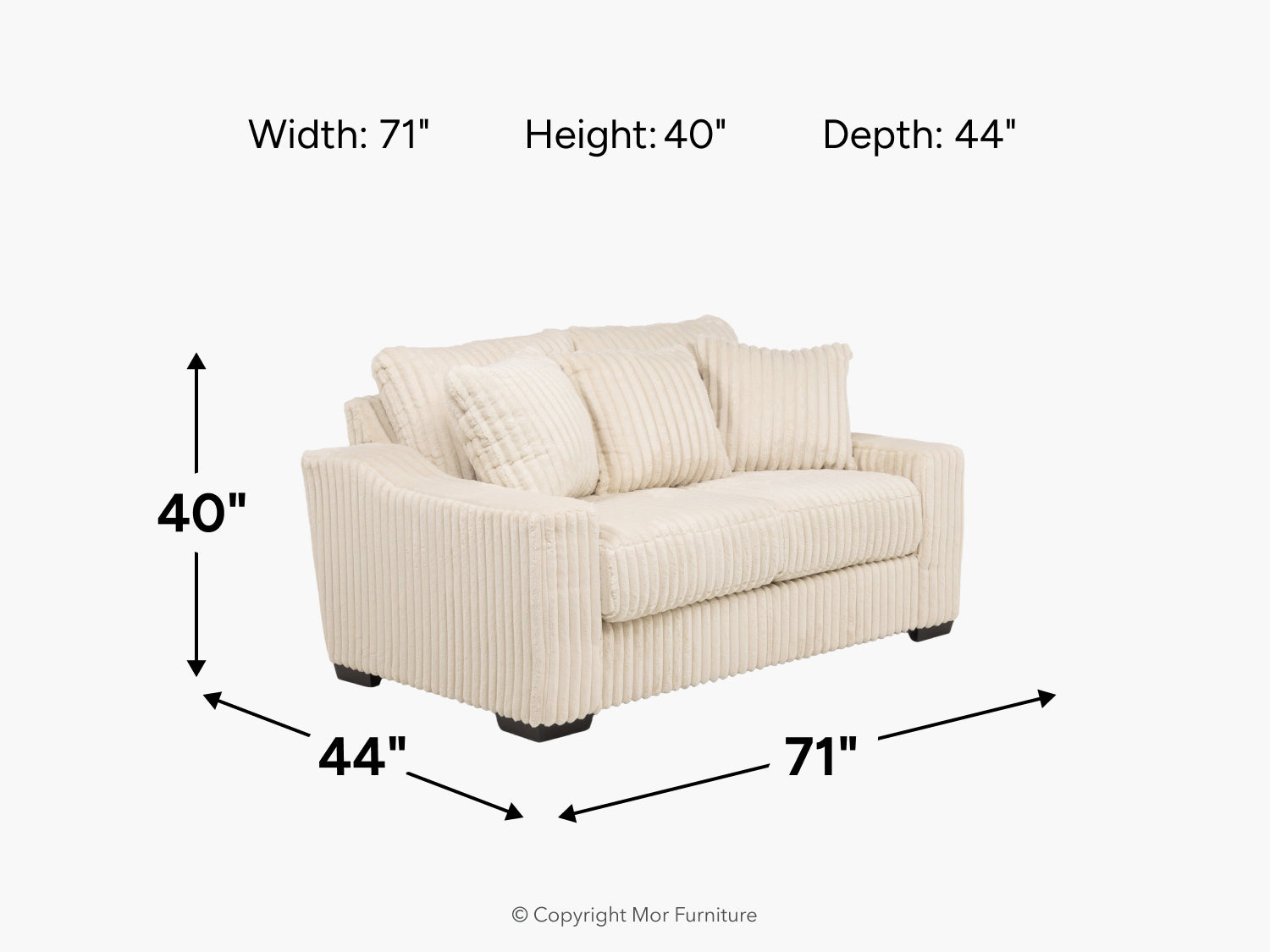 929191088:Casper Loveseat, 