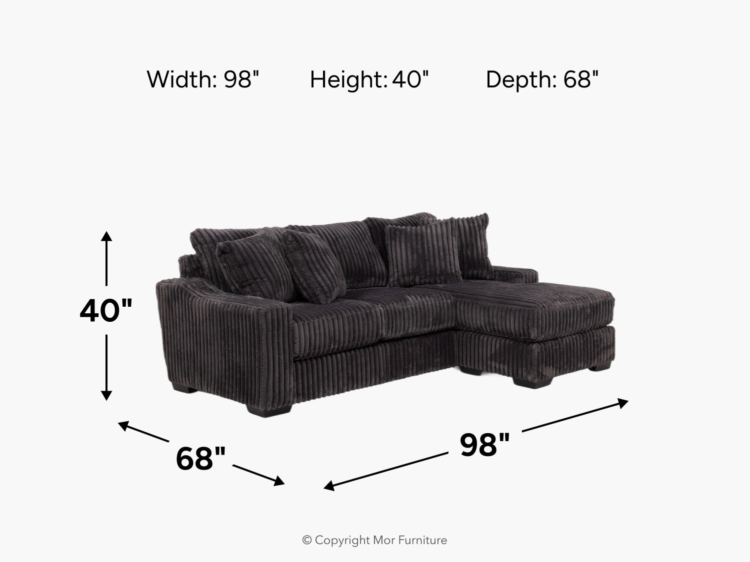 097795630:Casper Reversible Sofa Chaise, 