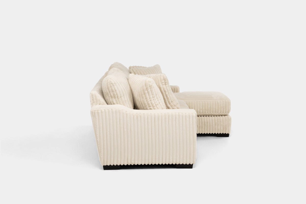 531079301:Casper Reversible Sofa Chaise in Pony Cream Left Side