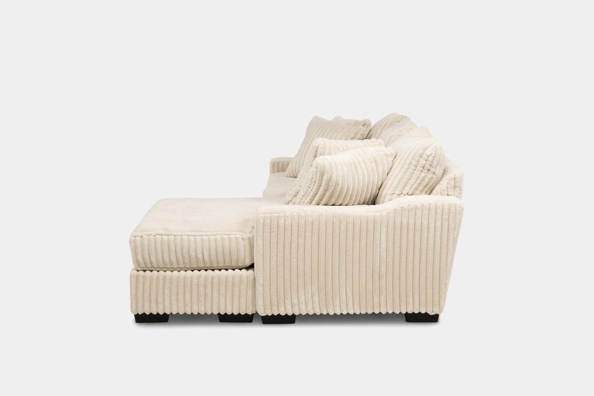 531079301:Casper Reversible Sofa Chaise in Pony Cream Ride Side