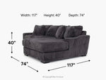 CASPER001:Casper Sofa Chaise, 
