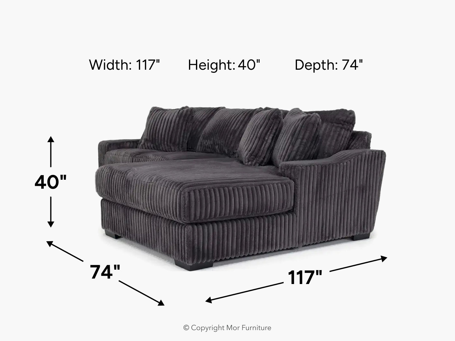 CASPER001:Casper Sofa Chaise, 
