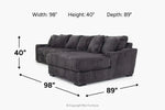 CASPER003:Casper Sofa Chaise Sectional, 