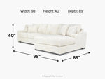 CASPER033:Casper Sofa Chaise Sectional, 