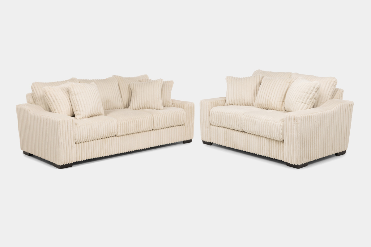 CASPER046:Casper Sofa & Loveseat, 